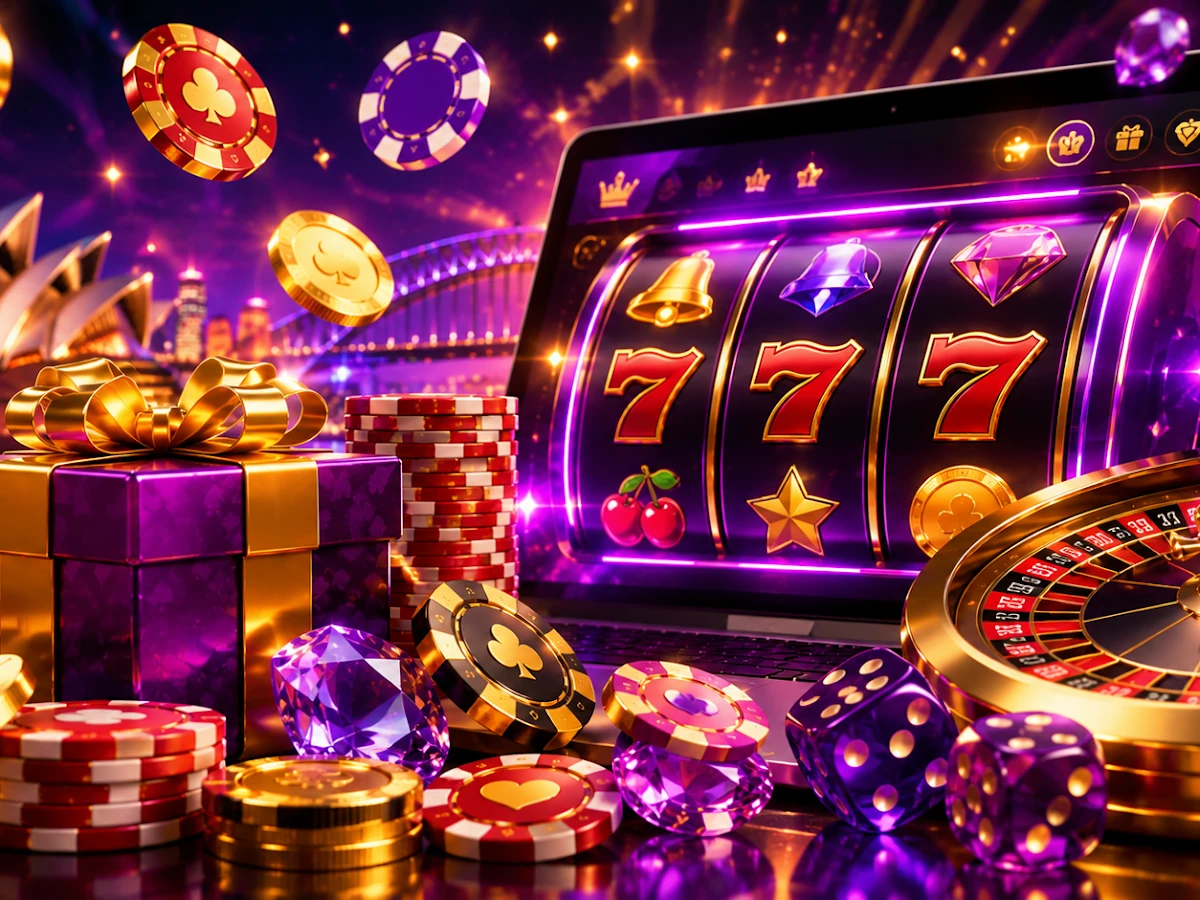 Tampilan permainan slot mobile dengan reel berwarna
